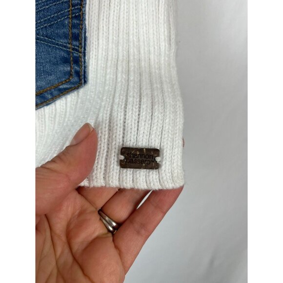 Shannon Passero Oversized Cardigan Womens Size L 80s Girlhoodcore Stripes - Picture 8 of 16